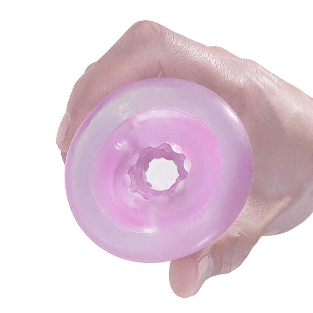 Прозорий мастурбатор вагіна PRETTY LOVE - Transparent masturbator,TPR pink Sex Aura Київ - фото 3