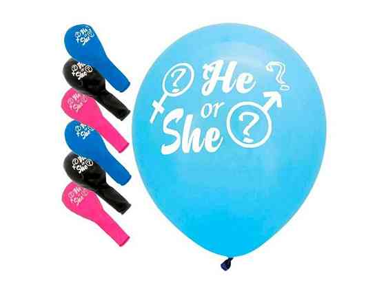Кульки 12 (30 см) He or She? (50шт/уп) 2-4. ТМ PELICAN Киев