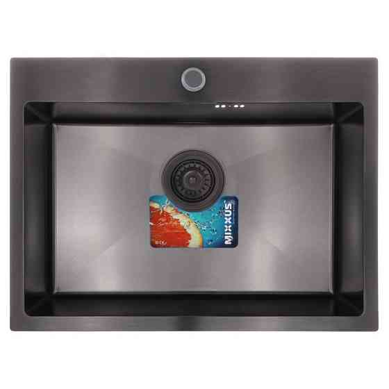 Набір Mixxus SET-6045 з мийкою 200x1.0, змішувачем та диспенсером (MX0587) з PVD покриттям Харків