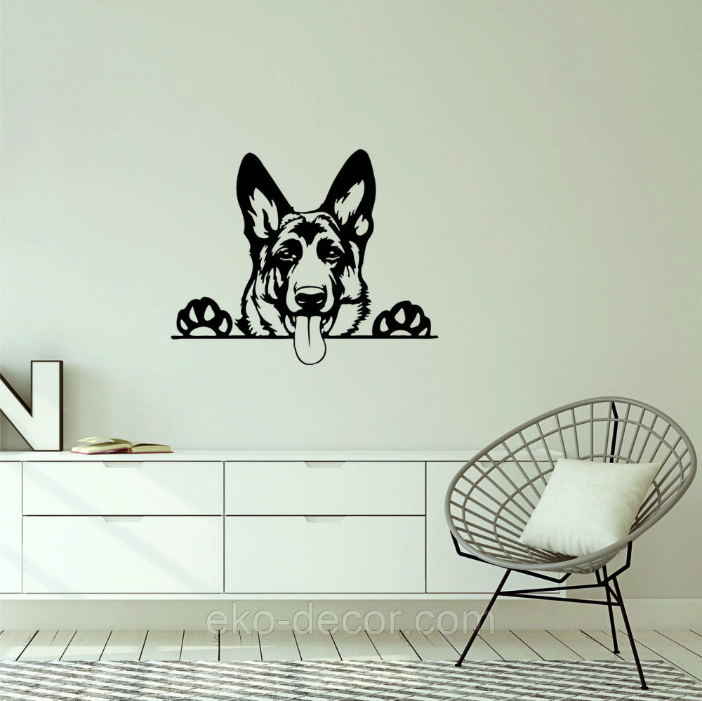 Декоративне настінне Панно «Вівчарка», Декор на стіну 110*88 см, Чорний Київ - фото 5