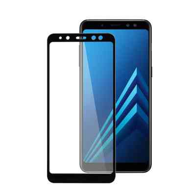 Стекло защитное PowerPlant Full screen Samsung Galaxy A8+ (2018), Black (GL605439) Винница