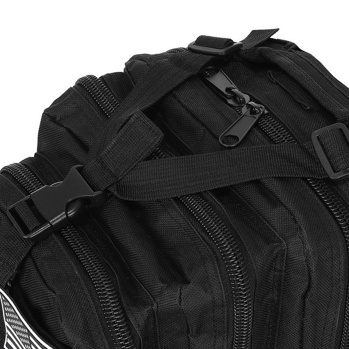 Тактический Рюкзак 26 литров многофункциональный 5 отделений Trizand (23089) Black Нововолынск - изображение 4