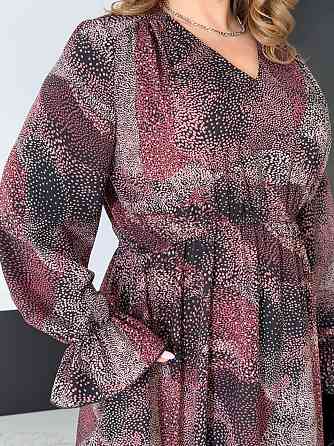 Жіноча елегантна романтична максіплаття софт Бургунді, 54/56 Одеса