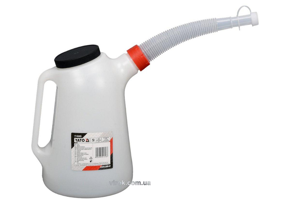 Лійка пластикова для СТО YATO : з кришкою, V= 5 л [16/96] Одесса - изображение 1