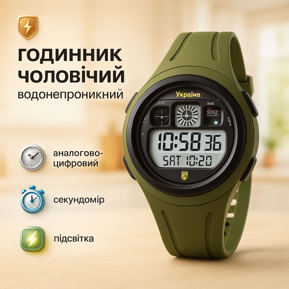 Мужские спортивные часы с гарантией SKMEI 4012/2104AG, Стильные армейские часы Практичные мужские MJ-42 Львов - изображение 12