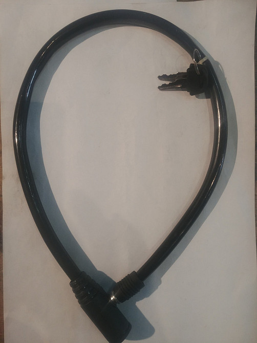 Замок на колесо (трос 650*1 см) (с ключом) 86101 KL Мукачево - изображение 1