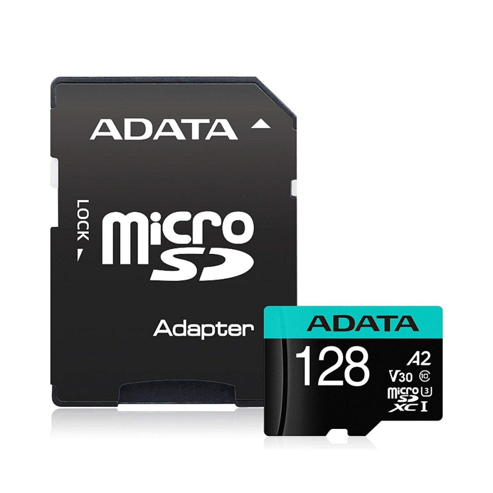 microSDXC (UHS-1 U3) A-DATA Premier Pro 128Gb Class 10 V30S A2 (R-100Mb/s W85Mb/s) (adapter SD) Київ - фото 1