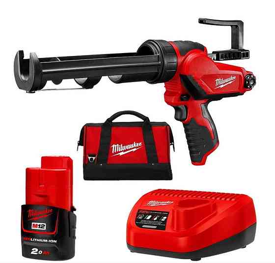 Пистолет клеевой MILWAUKEE M12 PCG/310C-201B 4933441655 (+ заряд. устройство, 1 аккум., в сумке для инструментов) Одесса