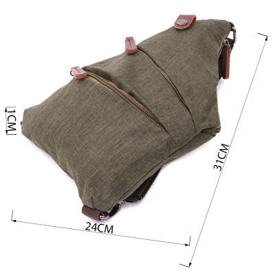 Сумка Vintage Через плечо для мужчин из текстиля Оливковая (22197) Винница - изображение 7