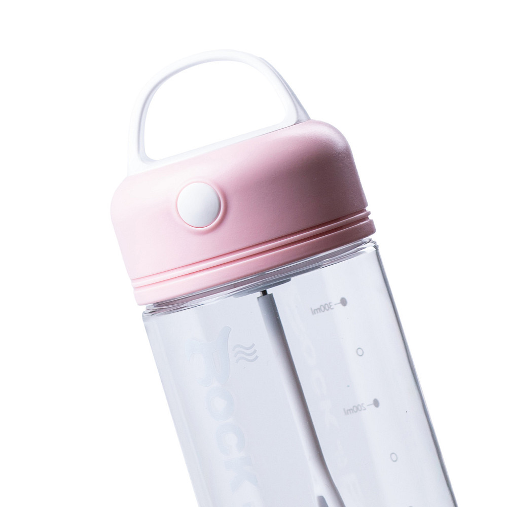 TS Kitchen Пляшка-шейкером для води 380 мл з ручкою Рожевий Киев - изображение 3