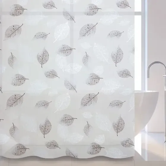 Шторка для ванной и душа 180x180 см водонепроницаемая,штора для душевой и ванной комнаты с крючками,прозрачная Каменец-Подольский