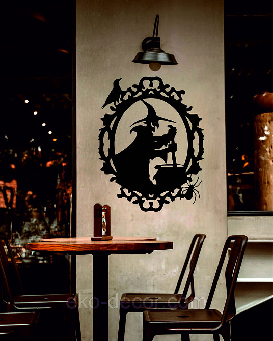 Декоративне настінне Панно «Відьма та котел», Декор на стіну Київ - фото 9