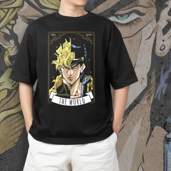 Футболка для підлітка хлопчика з принтом JoJo Карта Таро Розмір 160 Anime10133 Дніпро