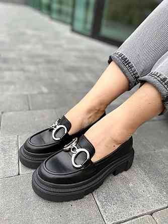 ALEX BELL Туфлі жіночі ALEX BELL 793K-1-21AP чорні (весна-осінь, шкіра натуральна) (4847) Коломия