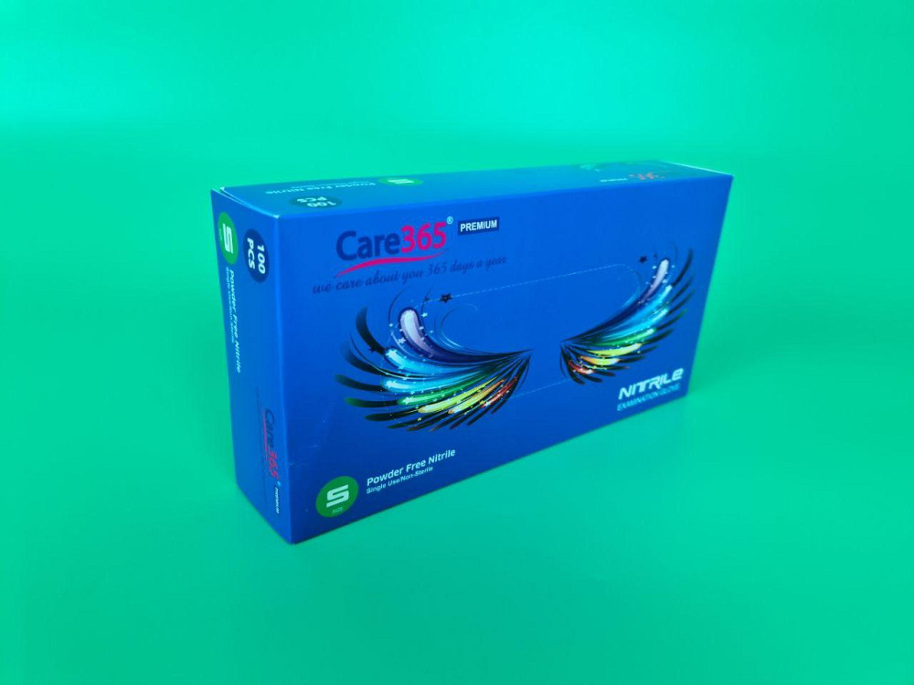 Рукавички Нітрил Синій (100 шт.) S (1 пачка) Харків - фото 1