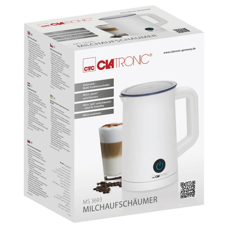 Вспениватель молока 300 мл 2в1 для подогрева и вспенивания Clatronic MS (3693) Нововолынск - изображение 7