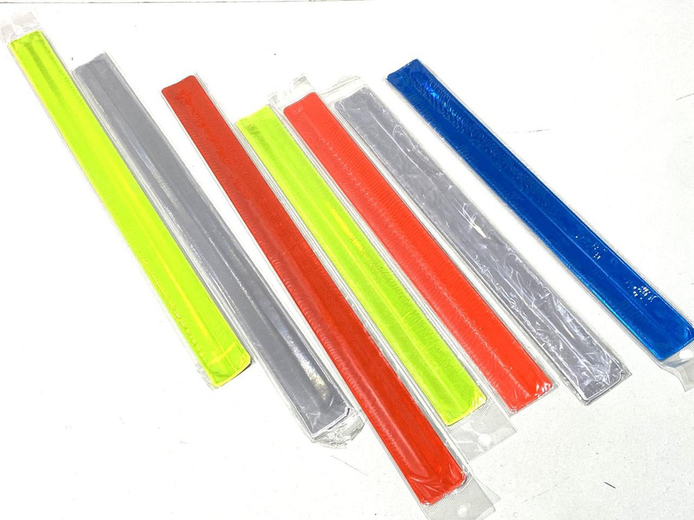 Світловідбивні браслети Feel Fit флікери набір 7шт самозакривається на руку/ногу 3шт 40см + 4шт 30см Чернігів - фото 5