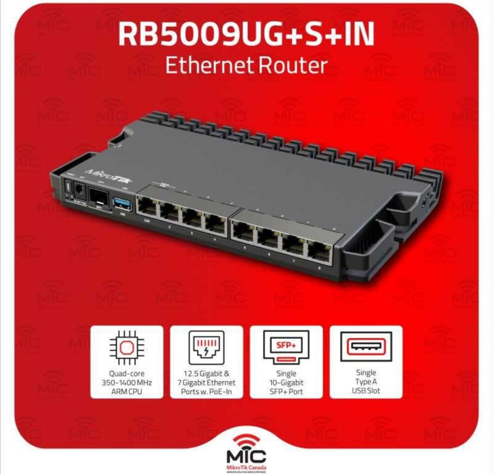 Мережеве обладнання MikroTik Router BOARD RB5009UG+ S +IN Нові! Київ - фото 5