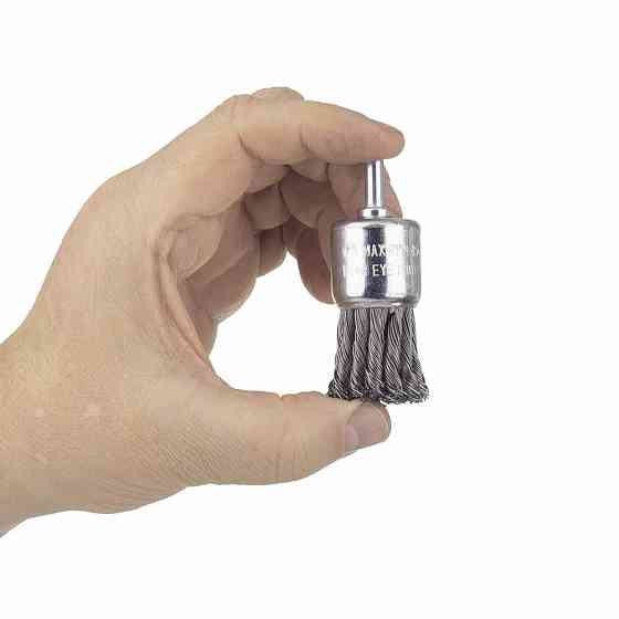 Щетка проволочная чашевидная Ø25мм хвостовик Ø6мм (стальная витая) SIGMA (9028021) Ровно