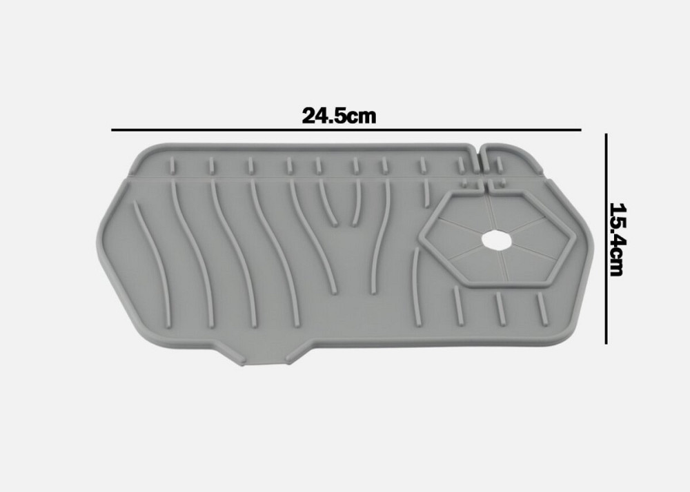 RB4 силіконовий килим для мийки сірий VALESO 24*15 Коломыя - изображение 5