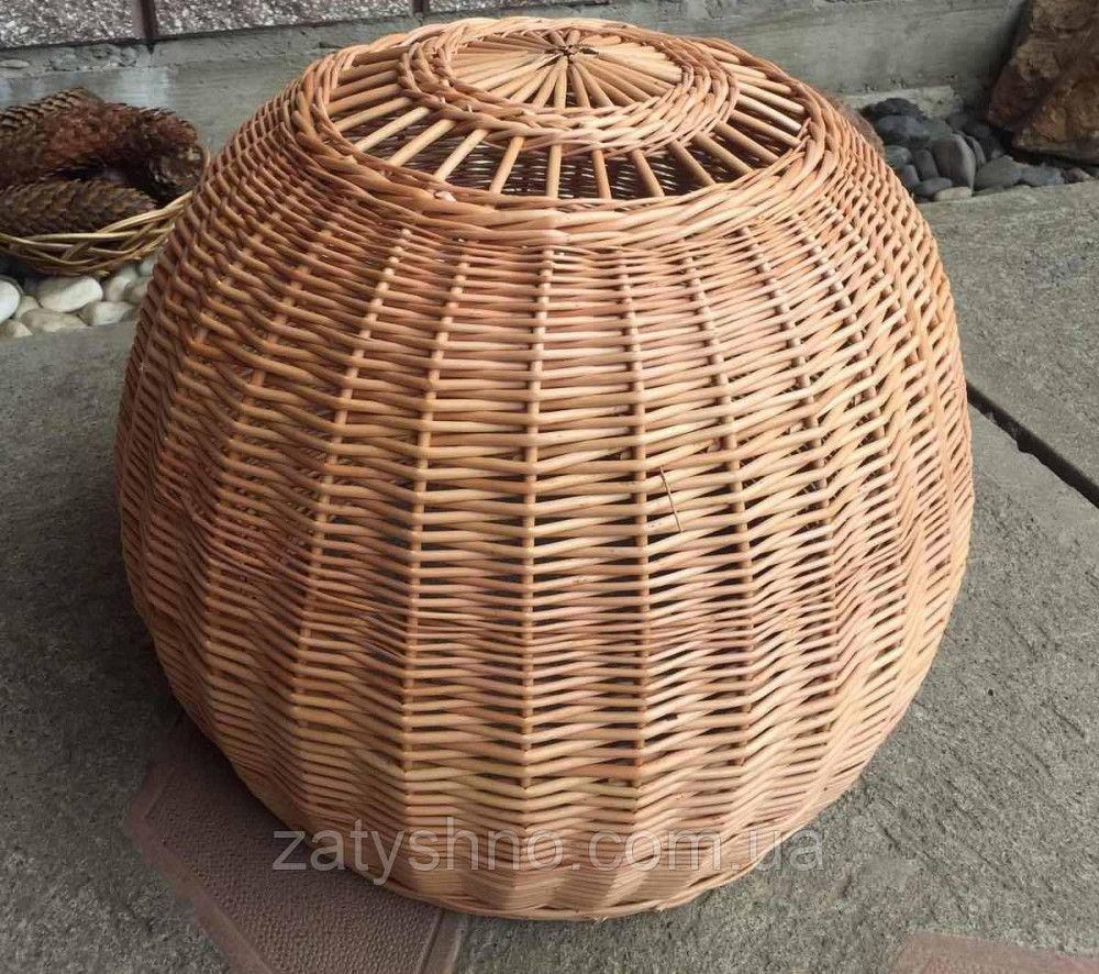 Комплект плетених світильників | люстра з лози різної форми /плетеної світильник для кафе Київ - фото 6