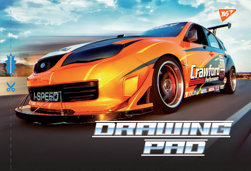 Альбом для малювання "Yes" скоба А4 28арк 130437 100г/м з перфорацією (х), шт Київ - фото 1