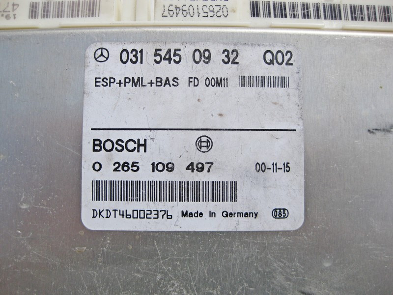 Mercedes-Benz  A0315450932 Блок керування ESP+PML+BAS CL C215 S-class short W220 S-class long V220 Одесса - изображение 3