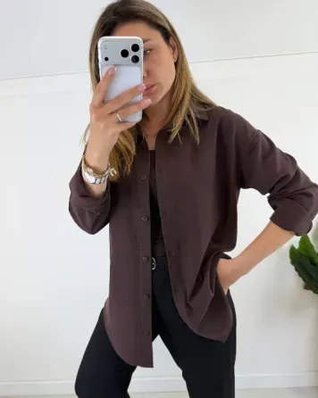 Женская льняная рубашка, размеры 42–52, 5 цветов Одесса