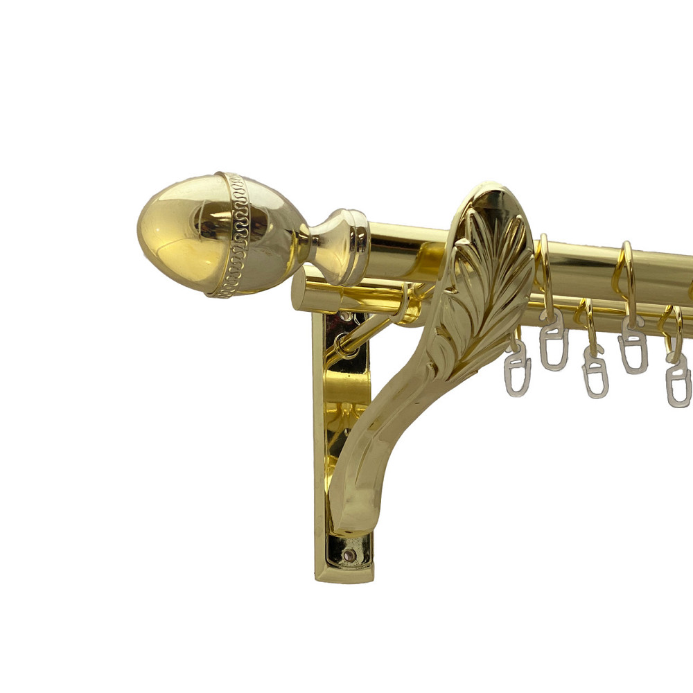 Карниз Orvit Фарже металевий дворядний ретро Золото 25\19 мм 300 см (00-00009733) Львів - фото 1