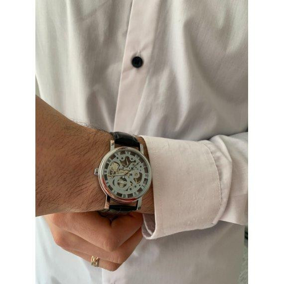 Чоловічий наручний класичний годинник Winner Silver Вінниця - фото 4