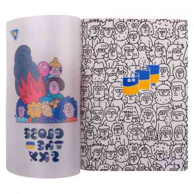 Тетрадь Yes А5 Stand with Ukraine пластиковая обложка 70 листов, клетка (681858) Винница