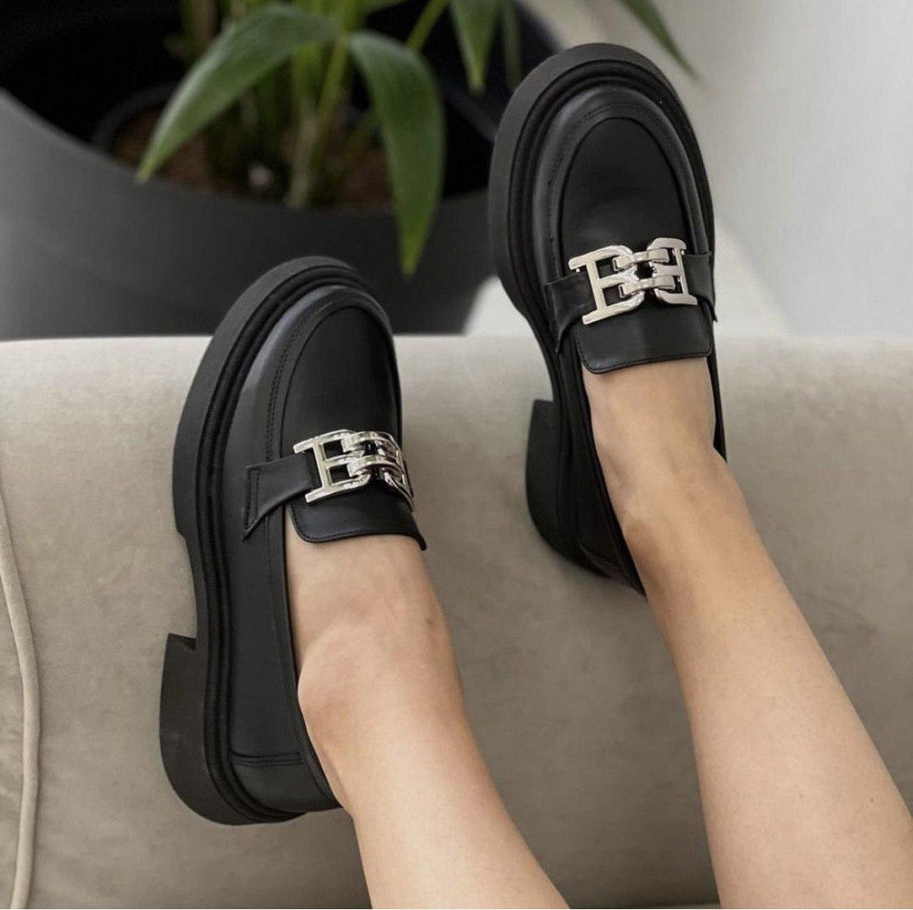 Arcoboletto Туфлі жіночі Arcoboletto чорні натуральна шкіра низький хід 36-40 (5365) Коломия - фото 3