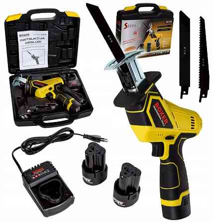 SR-030 Акумуляторна Сабельна Пила 18В, 0–2200 об/хв, 2 АКБ, SDS, для дерева та металу, комплект Одеса