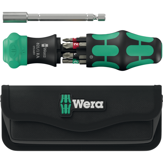 Викрутка Wera з тріскачкою та магнітним тримачем 1/4" магазин для біт в ручці PH/PZ/SL/Torх/25мм, 6од., 05051520001 Одеса