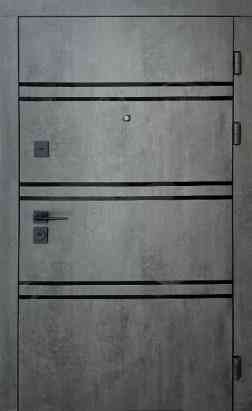 Форт-М Двері квартирна модель Тріо-Паралель , колір Бетон темний/Бетон сірий Київ
