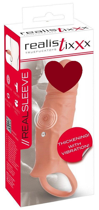 Насадка для збільшення пеніса RealSleeve Close Sex Aura Київ - фото 1