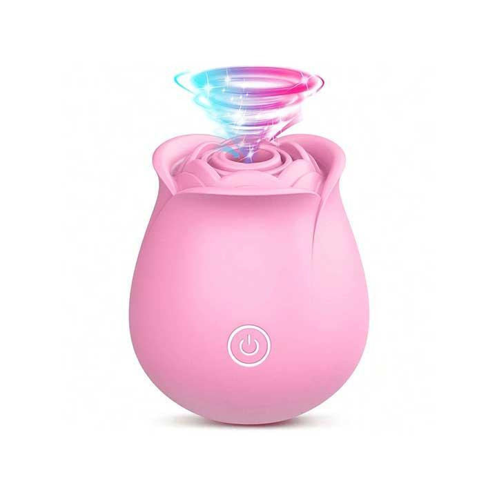 Кліторальний вакуумний вібратор Red Rose Рожевий Вінниця - фото 1