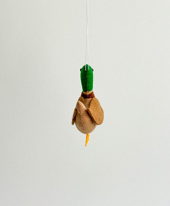 М’яка фетрова іграшка качка ручної роботи – безпечна розвиваюча іграшка Київ - фото 4