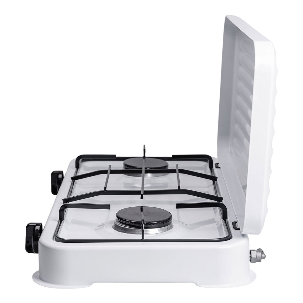 Настільна газова плита на 2 конфорки міні газова плита для балонного газу Біла Sokany SK-6002W Коломия - фото 7