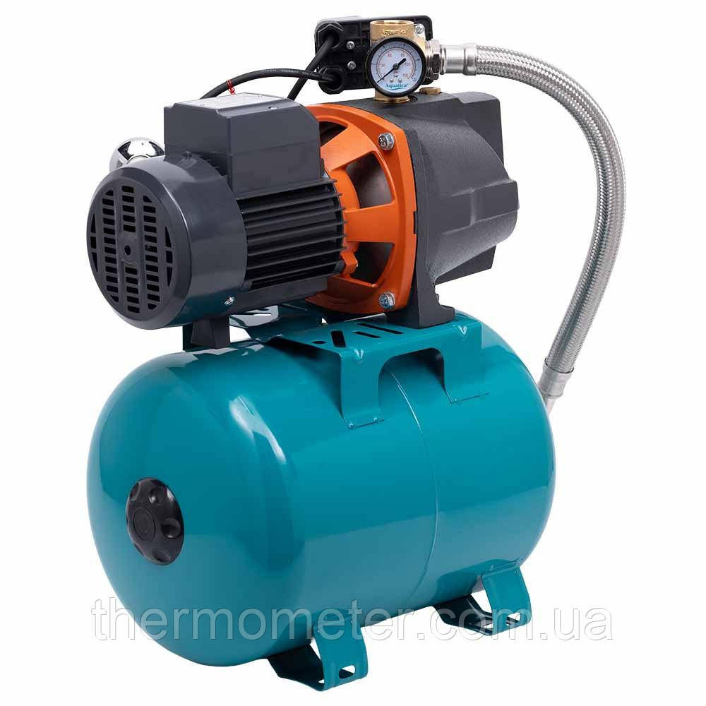 Станція 0.75 кВт Hmax 46м Qmax 90 л/хв (самовсмоктувальний насос) 24 л AquaticaLEO XJWm/10mA3/UA (775323/24) Київ - фото 7