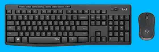 Комплект (клавіатура, миша) бездротовий Logitech MK295 Combo Black USB (920-009800) Чорний Харків
