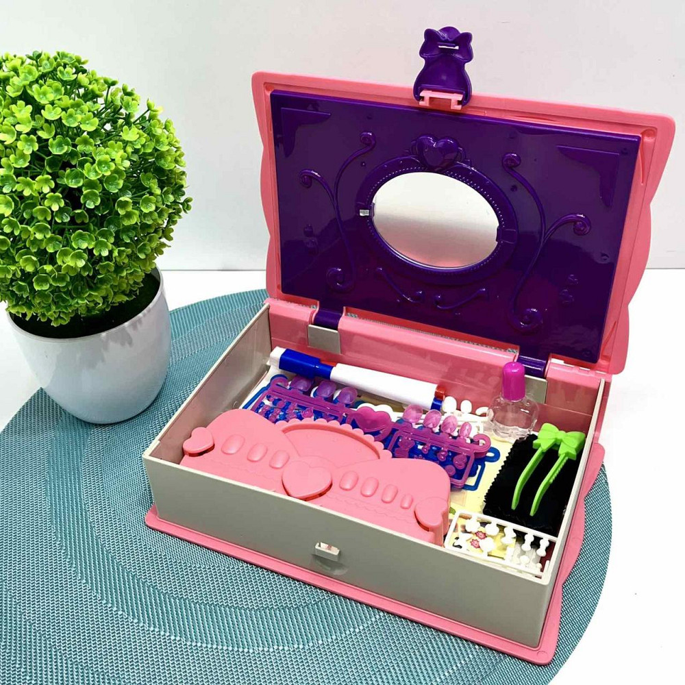 Набір дитячий для манікюру накладні нігті наклейки Рожевий (KL 7523) Чернігів - фото 6