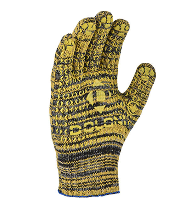 Doloni рукавички захисні трикотажні з ПВХ малюнком, розмір 10, Універсал 4242 Рівне - фото 1