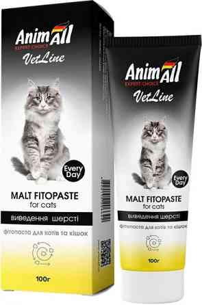 AnimAll VetLine фитопаста для выведения шерсти для котов и кошек 100 г Винница