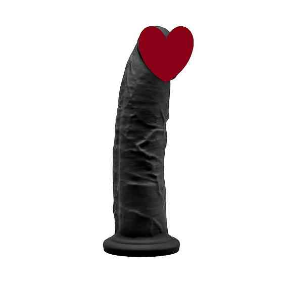 Фаллоимитатор SilexD Henry Black (MODEL 2 size 7,5in), двухслойный, силикон+Silexpan, диаметр 4,8см Sex Aura Киев