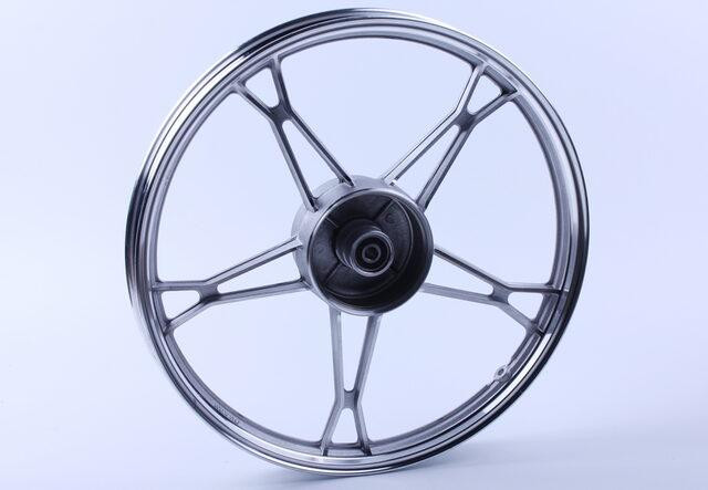 Диск задний литой 17*1,4 silver (барабанный тормоз) 3kg на мопед Дельта/Альфа Мукачево - изображение 2