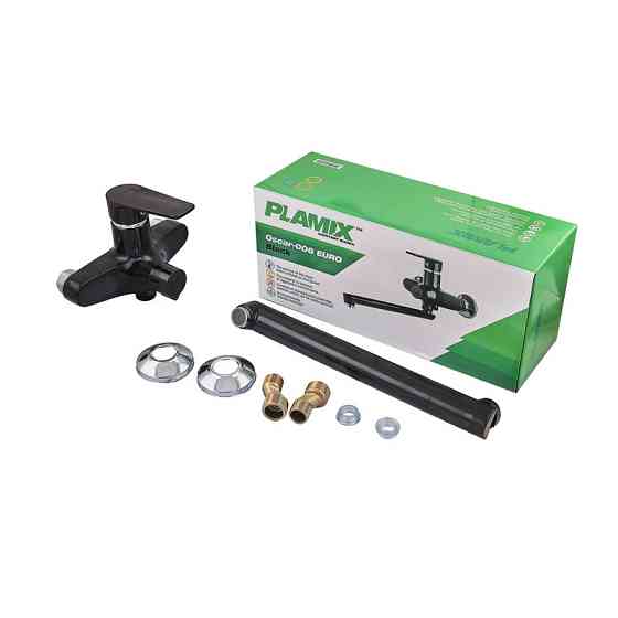 Змішувач для ванни Plamix Oscar-006 Euro Чорний    ( PM0600 ) 31258 Харків