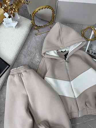 Женский теплый костюм из качественной тринитки на флисе Серый, 46/48 Одесса