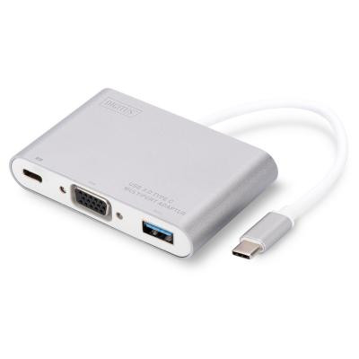 Перехідник Type-C to VGA/USB 3.0/Type-C Digitus (DA-70839) Вінниця - фото 1