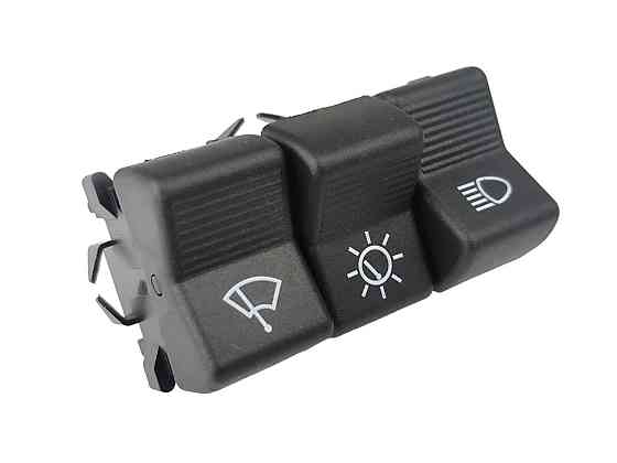 Блок 2101, 2102, 2103, 2106 тройной (света, панели приборов, стеклоочистителя) (пианино) 12В (П 134) кнопок Мукачево